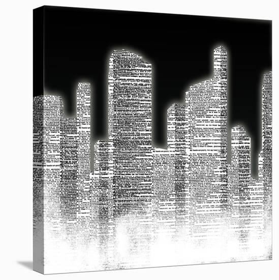 Black and White City II-null-Stretched Canvas