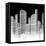 Black and White City II-null-Framed Stretched Canvas