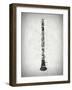 Black and White Clarinet-Dan Sproul-Framed Art Print