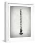 Black and White Clarinet-Dan Sproul-Framed Art Print