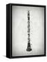 Black and White Clarinet-Dan Sproul-Framed Stretched Canvas