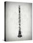 Black and White Clarinet-Dan Sproul-Stretched Canvas