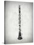 Black and White Clarinet-Dan Sproul-Stretched Canvas