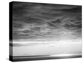 Black and white cloud formatio-Savanah Plank-Stretched Canvas