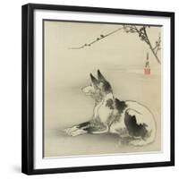 Black and White Dog, 1910-Ogata Gekko-Framed Giclee Print