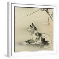 Black and White Dog, 1910-Ogata Gekko-Framed Giclee Print