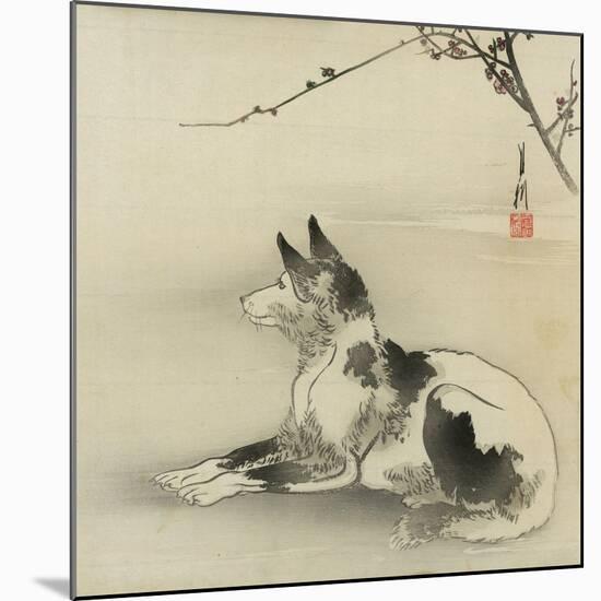 Black and White Dog, 1910-Ogata Gekko-Mounted Giclee Print