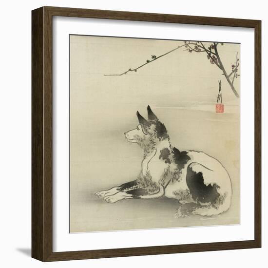 Black and White Dog, 1910-Ogata Gekko-Framed Giclee Print