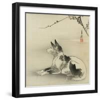 Black and White Dog, 1910-Ogata Gekko-Framed Giclee Print