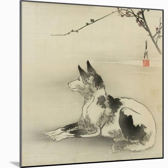 Black and White Dog, 1910-Ogata Gekko-Mounted Giclee Print