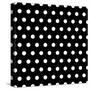 Black And White Dots Background-poofy-Stretched Canvas