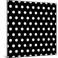 Black And White Dots Background-poofy-Mounted Art Print