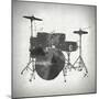 Black and White Drums-Dan Sproul-Mounted Art Print