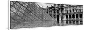 Black and White, Exterior, the Louvre, Paris, France-null-Framed Photographic Print