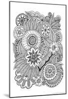 Black and White Floral Design III-Sara Gayoso-Mounted Poster