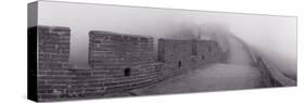 Black and White, Great Wall of China, Mutianyu, China-null-Stretched Canvas