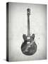 Black and White Guitar-Dan Sproul-Stretched Canvas