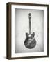 Black and White Guitar-Dan Sproul-Framed Art Print