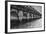 Black and White Horizontal Image of an Old Arch Bridge in Near Ramrod Key, Florida-James White-Framed Photographic Print