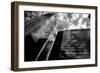 Black and White Houston Texas Downtown Mirror Buildings Detail-holbox-Framed Photographic Print