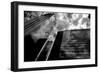 Black and White Houston Texas Downtown Mirror Buildings Detail-holbox-Framed Photographic Print