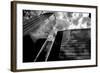 Black and White Houston Texas Downtown Mirror Buildings Detail-holbox-Framed Photographic Print