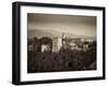 Black and White Image of Alhambra Palce, Granada, Andalucia, Spain-Alan Copson-Framed Photographic Print