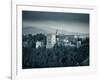 Black and White Image of Alhambra Palce, Granada, Andalucia, Spain-Alan Copson-Framed Photographic Print