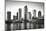 Black and white image of the Tampa skyline-Sheila Haddad-Mounted Photographic Print