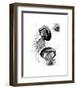 Black and White Jellyfish-Jessica Durrant-Framed Art Print