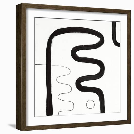 Black and White K-Franka Palek-Framed Premium Giclee Print