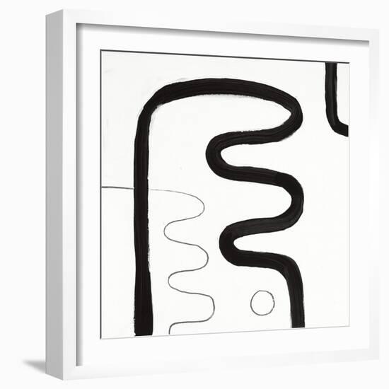 Black and White K-Franka Palek-Framed Premium Giclee Print