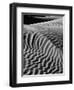 Black and white landscape with view of Mesquite Flat Dunes, Death Valley National Park, Mojave D...-Panoramic Images-Framed Photographic Print