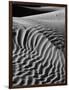 Black and white landscape with view of Mesquite Flat Dunes, Death Valley National Park, Mojave D...-Panoramic Images-Framed Photographic Print