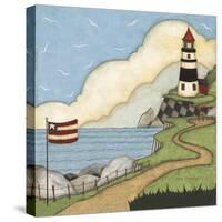 Black and White Lighthouse-Robin Betterley-Stretched Canvas