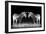 Black and White Mirrored Zebras-Sheila Haddad-Framed Photographic Print