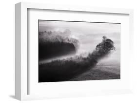 Black and White Mist Landscape-MrEco99-Framed Photographic Print