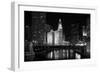 Black And White Of Chicago River-Patrick Warneka-Framed Photographic Print