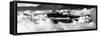 Black and White Panoramatic View from Langtang to Ganesh Himal-Daniel Prudek-Framed Stretched Canvas