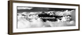 Black and White Panoramatic View from Langtang to Ganesh Himal-Daniel Prudek-Framed Photographic Print