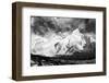 Black and White Panoramic View of Mount Everest-Daniel Prudek-Framed Photographic Print