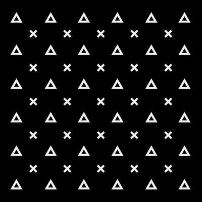 Black and White Pattern Background Triangle, Retro Vintage Minimal Design  Vector, Geometric' Prints - kbibibi | AllPosters.com