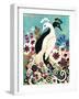 Black and White Peacock-Natasha Wescoat-Framed Giclee Print