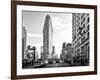 Black and White Photography Landscape of Flatiron Building and 5th Ave, Manhattan, NYC, US-Philippe Hugonnard-Framed Photographic Print