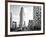 Black and White Photography Landscape of Flatiron Building and 5th Ave, Manhattan, NYC, US-Philippe Hugonnard-Framed Photographic Print