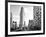 Black and White Photography Landscape of Flatiron Building and 5th Ave, Manhattan, NYC, US-Philippe Hugonnard-Framed Photographic Print