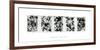 Black and White Polyptych-Jackson Pollock-Framed Serigraph