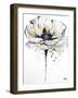 Black and White Poppies II-Patricia Pinto-Framed Art Print