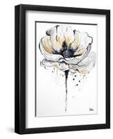 Black and White Poppies II-Patricia Pinto-Framed Art Print