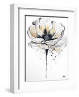 Black and White Poppies II-Patricia Pinto-Framed Art Print